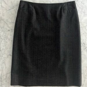 Vintage Y2K Teenflo Charcoal Grey Pinstriped Pencil Skirt